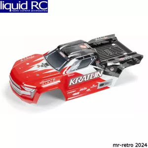 Arrma 402358 Kraton 4x4 BLX Painted Decaled Trimmed Body Red/Black - Picture 1 of 2