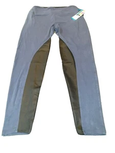 SPANX 2199 Star Power Wide Waistband Faux Suede Leggings Now Navy - XL UK 20-22 - Picture 1 of 2
