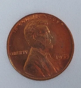 1953-P Lincoln Wheat Cent 1c - Picture 1 of 2