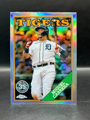 2023 Topps Chrome MIGUEL CABRERA 1988 Refractor Insert 88BC-4 35TH ANNIVERSARY - Image 1 of 2