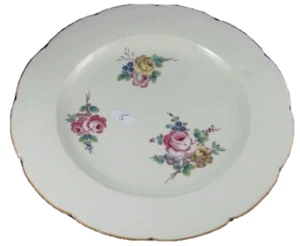 18thC Chantilly Francés Suave Pegar Porcelana Floral Placa Porzellan Teller #9 - Picture 1 of 6