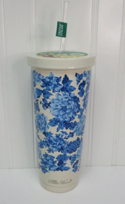 Vaso de pared doble floral aislado de acero inoxidable Pioneer Woman Heritage 24 oz Foto 1 de 4