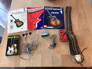 Vintage Guitar Lot Ace Style Strap Korg Tuner GA-20 E.J Sharp AD-1 Jack ? Fender - Picture 1 of 10
