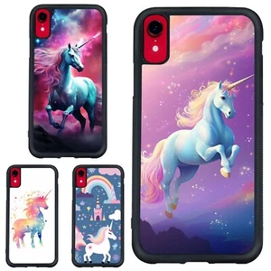 For iPhone SE4 16e 14 15 16 Plus Pro Max unicorn flying rainbow Protective Cover - Picture 1 of 25