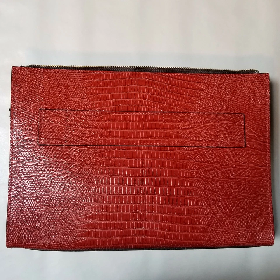 Bolso de Mano Claudia Firenze 'Micol' Estampado de Lagarto Cuero Repujado Bandolera Bolso sin asas Foto 1 de 4