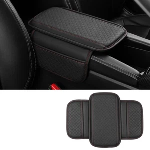 Car Arm Rest Center Console Box Support Elbow Cushion PU Leather Anti Scratch - Picture 1 of 10