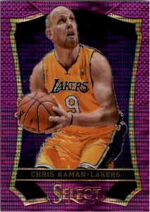 2013-14 Select Prizms Purple Lakers Basketball Card #58 Chris Kaman /99
