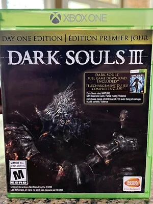 XBOX ONE Dark Souls III video game DAY ONE EDITION CIB - Image 1 of 4