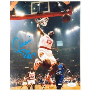 Mario Elie Signed Houston Pose 1 Basketball 8x10 Photo (JSA) - Picture 1 of 1
