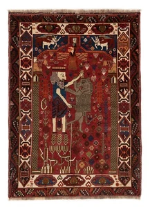 Shiraz Handgeknüpfter Perserteppich 170x121 cm-Nomadic,Orient,Carpet,Rug,Rot - Picture 1 of 15