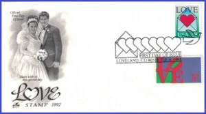 Sobre de amor USA3 #2618 U/A ARTCRAFT FDC Combo2 - Imagen 1 de 1