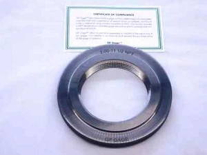 NEW 2" 11 1/2 NPT L1 PIPE THREAD RING GAGE 2.0 2.00 2.000 2.0000 N.P.T. NATIONAL - Picture 1 of 1