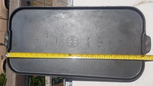 Griswold # 10 Cast Iron Griddle Flat Top 12 X 24 Restored & Seasoned - Picture 1 of 14