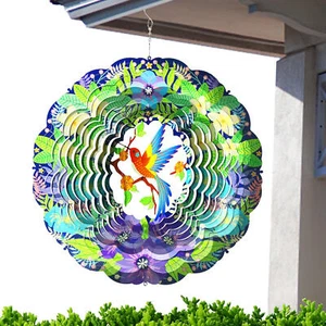 Garden Wind Spinners Stainless Steel Hanging Wind Chime Yard Patio Decor - Picture 1 of 12