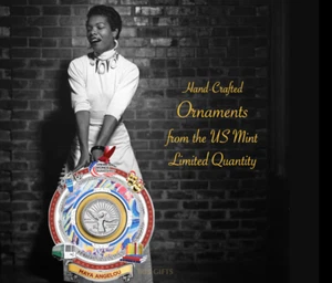 2022 American Women Quarters Ornament / Maya Angelou / Only 5k Made! - Bild 1 von 3