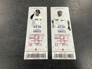 Boston Red Sox 2017 Ticket Stub 25.04.17-27.04.17 vs Yankees - Bild 1 von 3