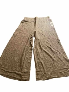 Daily Ritual Women's Lounge Pant Crop Wide Leg Grey Cozy Basic Xs Stretch - Picture 1 of 4