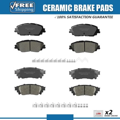 Pastilhas de freio dianteiras e traseiras de cerâmica com ferragens para Subaru B9 Tribeca 2006-2007 - Imagem 1 de 4