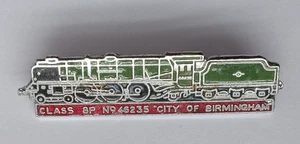 Steam Train Loco Class 8P City Of Birmingham Enamel Railway Pin Badge.   PB5-996 - Picture 1 of 3