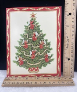 11 tarjetas de Navidad Caspari 1996 de colección ángel músico adornos en árbol con base de tambor - Imagen 1 de 19