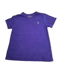 Polo Ralph Lauren Jungen V-Ausschnitt T-Shirt Größe 6 in Lila. - Bild 1 von 7