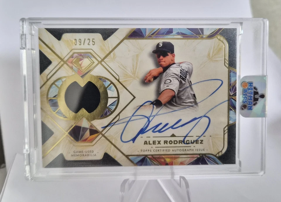Alex Rodriguez Diamond Icons #SPAR-AROD Game Worn Patch On Card Auto /25 - Image 1 of 2