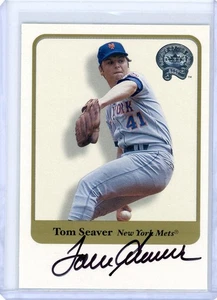 TOM SEAVER 2001 FLEER GREATS of GAME GOTG BASEBALL Autograph CARD *ON-CARD AUTO - Picture 1 of 2
