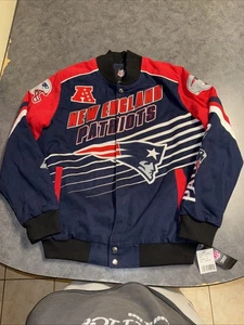 Nuevo NFL New England Patriots Chaqueta Azul Hombre XL - Imagen 1 de 5