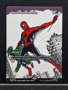 Intervención Heroica 0034 ~ **Sin Fronteras** Mítico Magic The Gathering Marvel Spider-Man Casi Como Nuevo - Imagen 1 de 6