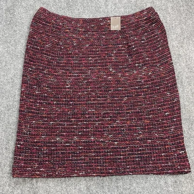Falda J Jill Mujer XL Boucle Tweed Pull On Lápiz Forrada Arándano NUEVA CON Etiquetas Foto 1 de 4