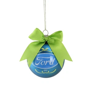 Northlight 2.75" Azul "Ford" Logo Bola de Vidrio Adorno de Navidad - Imagen 1 de 3