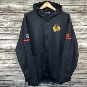 Chicago Blackhawks Hoodie Sweatshirt Mens XL Black Full Zip Centennial LE NHL - Picture 1 of 9