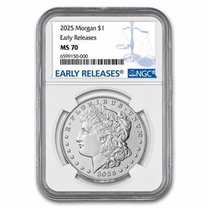 2025 Silver Morgan Dollar MS-70 NGC (Early Release) - Picture 1 of 3