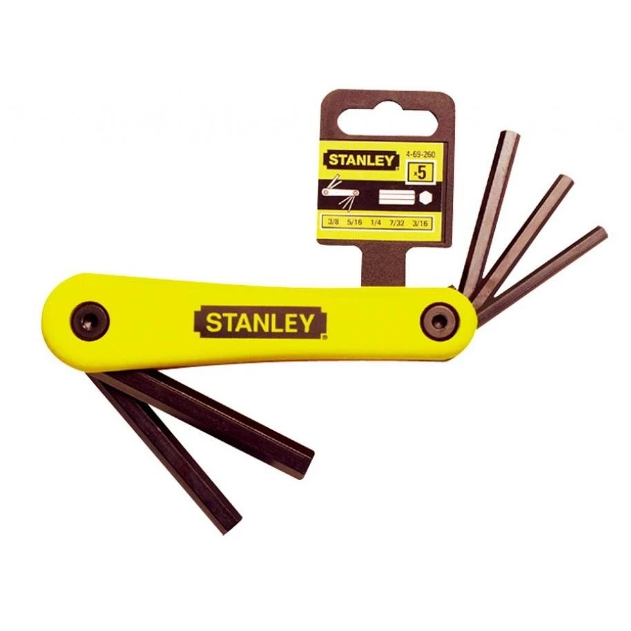 STANLEY 4-69-260 Folding Hex Keys Imperial Set (5 pc.) - Image 1 of 1