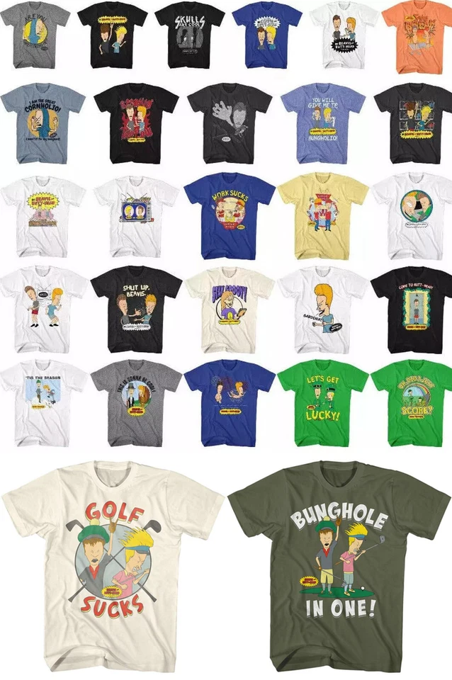 Pre-Sell Beavis and Butthead Cartoon Licensed T-Shirt  - image 1 of 1