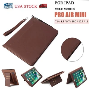 For iPad 5th 6th 7th 8th 9th Generation Case Leather Card Flip Stand Case Cover - Picture 1 of 29