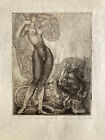 Ernst Fuchs, 1966, Genius and Animal, 1st Condition & Sample Print, Autographed