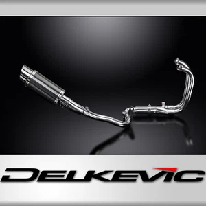 Kawasaki Versys-X 300 17-23 Complete Exhaust 2-1 8" Round Carbon Muffler - Picture 1 of 5
