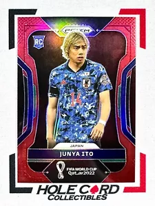 JUNYA ITO RC 2022 Panini Prizm FIFA World Cup #127 Red Prizm Rookie /399 一 - Picture 1 of 3
