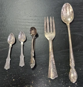 Alvin Sterling Silver Assorted Set (8pc.) - Estate Find - Picture 1 of 9