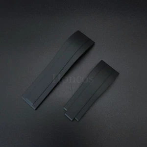 21 MM Rubber Black Strap Band Deployment Replacement Fits For Rolex Deepsea sub - Picture 1 of 5