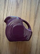 Fiesta® CLARET Wine Red Color Mini Disk Disc Pitcher / Creamer New 1st Quality