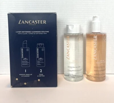 Limpiador de rutina de limpieza suavizante Lancaster Monaco de 2 pasos + tónico NUEVO Foto 1 de 3