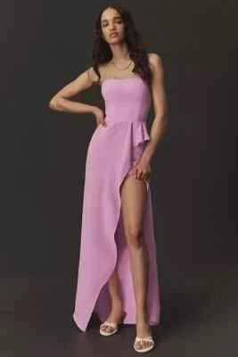 NUEVO CON ETIQUETAS $198 Dress the Population Kai Vestido sin tirantes en lavanda S Foto 1 de 4