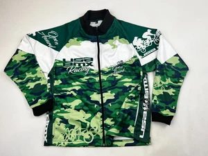 NEW BMX Sweater Youth Size Large Green Camouflage Full Zip Camo Long Sleeve Kids - Picture 1 of 13