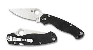 Cuchillo paramilitar Spyderco C81GP2 2 satén hoja de borde liso mango G-10 - Imagen 1 de 1