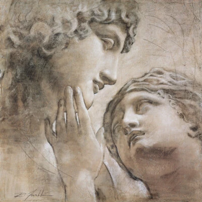 39W"x39H" TO GO BEYOND by RICHARD FRANKLIN - ROMAN RENAISSANCE CHOICES of CANVAS - Image 1 of 4