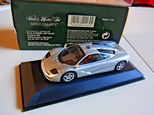 1/43 Mc Laren F1 Roadcar argento argento Minichamps 630 133431 confezione originale ottima - Foto 1 di 5