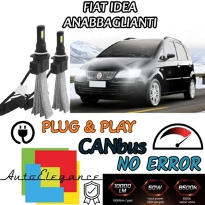 Set Lámparas Cruce LED Fiat Idea Lámparas LED H7 6000K No Error - Imagen 1 de 2