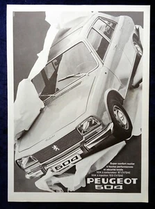 Peugeot 504, originale Werbung aus 1969 - Picture 1 of 1